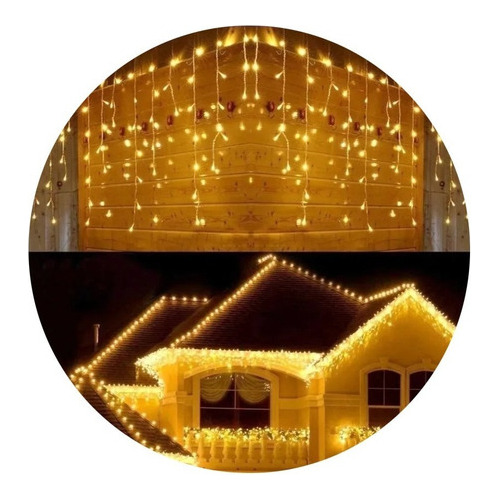 Juego Luces Navidad Cascada 300 Led Cubre 8 Metros Boda