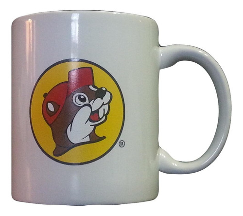 Buc-ees Taza De Café De Cerámica Con Forma De Castor De 12 O