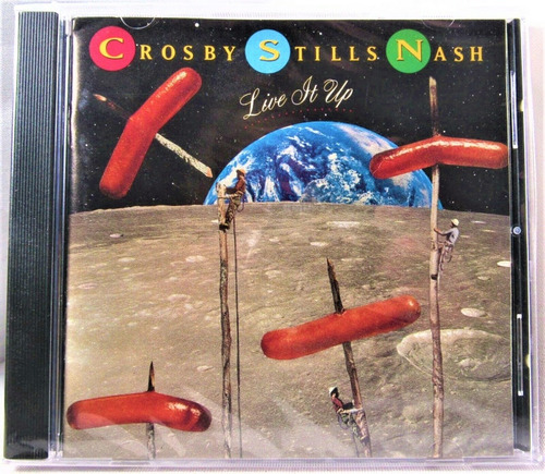 Cd Crosby, Stills & Nash - Live It Up (1ª Ed. Japón, 1990)