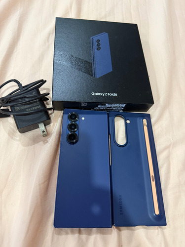 Samsung Fold 6 1tb Cargador Rápido Original Y Funda Original Azul (Usado)