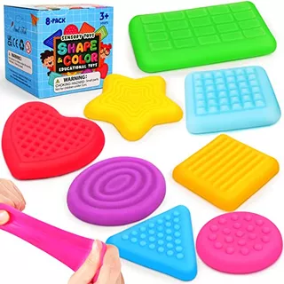 Shape Learning Sensory Toys For Toddlers - Textured Str...