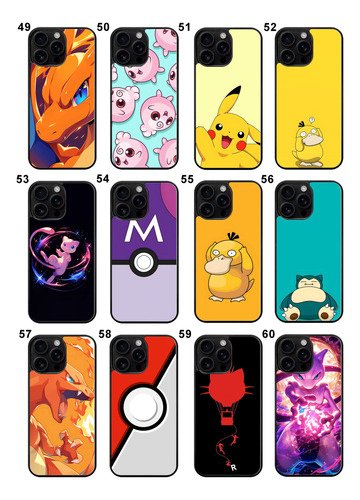 Funda Carcasa Pokemon Pikachu Ash Anime Para Samsung A Y J Negro A03 Core