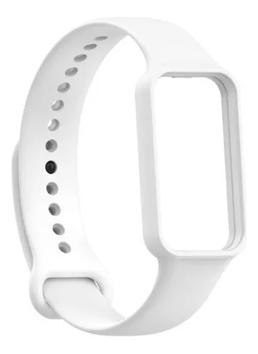 Pulseira Silicone Compativel Para Huami Amazfit Band 7 Cor Branco