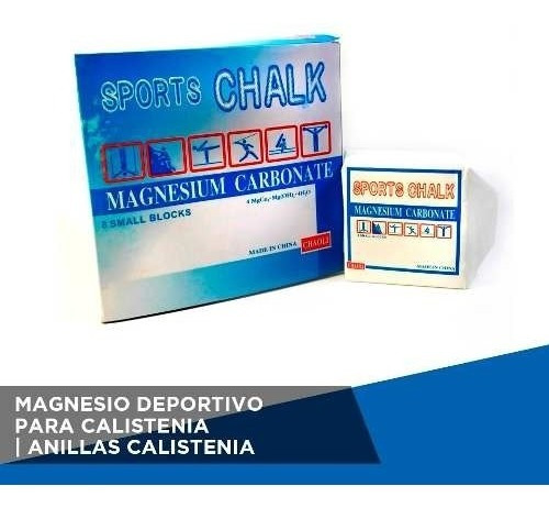 Magnesio Deportivo Pack Caja De 8u - Anillas Calistenia A