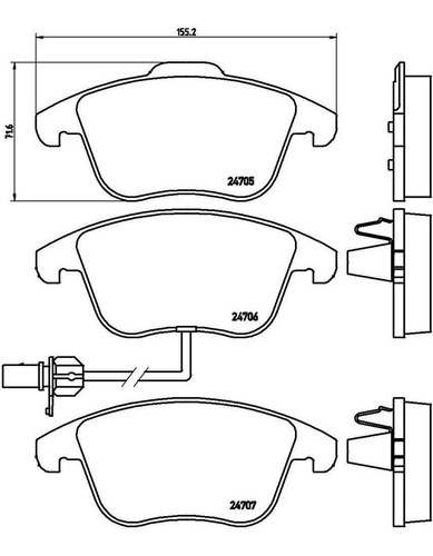 Imagen 5 de 7 de Balatas Brembo (d) Low Audi A4 A5 Quattro 09-15 2.0t 3.2 V6