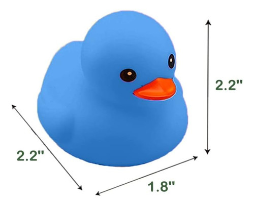 Juguetes De Pato De Baño 16 Pcs Mini Patos De Goma Azul Chil