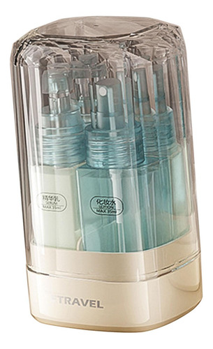 Juego De Botellas De Viaje De 4 Piezas, Contenedor De Azul