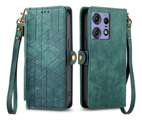 G Funda De Piel Tipo Cartera Para Motorola Moto Edge 50