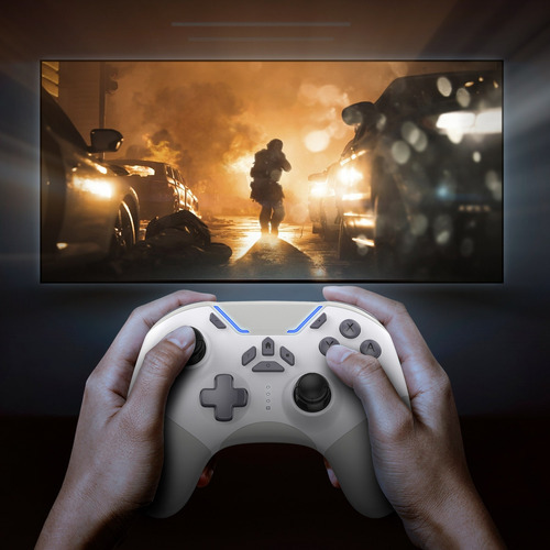 Controlador De Juegos Bluetooth Hd-7200 Para Nintendo Switch Color Blanco