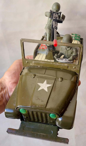 Brinquedo De Lata Gipe Militar T.n Japonês - Não Funciona (Usado)