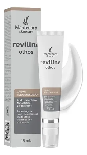 Creme Reviline Olhos Mantecorp dia noite para todos os tipos de pele de 15g