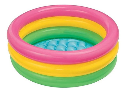 Piscina Infantil Inflable 61 Cm X 22 Cm Bebe Niños 3 Aros