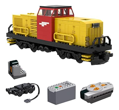 Huaa Technic Rc Diesel Locomotive Model 400 Pcs Blocks Buill