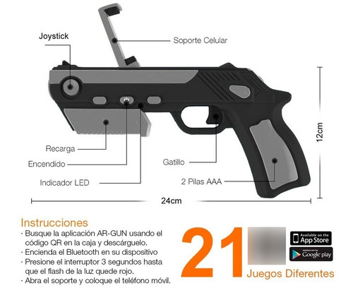 Joystick Celular Bluetooth Realidad Aumentada Ios Y Android