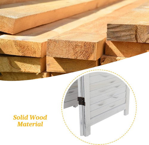 Separador De Pared De Madera Privacidad, Divisor De Par...