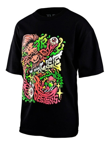 Playera Niño Troy Lee Designs Tallboy Sasquatch Tee Black