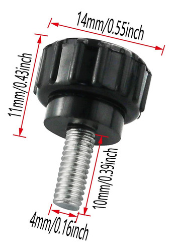 M4 X 10 Mm Tornillo De Pulgar De Pulgares Zzlzx 12pcs M4 X