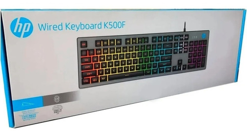 Imagen 4 de 5 de Teclado Gamer Retroiluminado Usb Hp Gaming K500 Pad Numérico