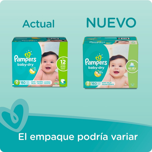 Pañales Pampers Baby Dry, Talla 5, 112 Pzs