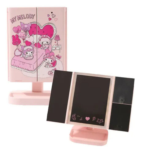 Espejo Luz Led My Melody Rosa