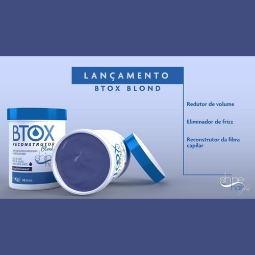 Btox Reconstrutor Matizador Loiro Platinum Shine Hair 1kg