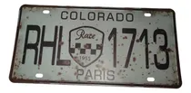 Comprar Matriculas Chapas Decorativas Vintage Antiguas Colorado