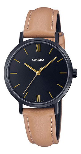 Reloj Casio Ltp-vt02bl-1a Acero Mujer Negro