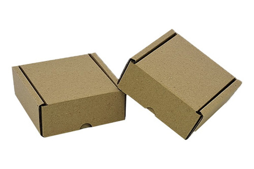 50 Cajas Troqueladas Automontables Microcorrugado 10x10x4