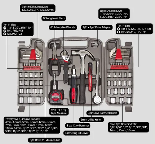 Apollo Tools, Kit De 79 Herramientas Multiuso