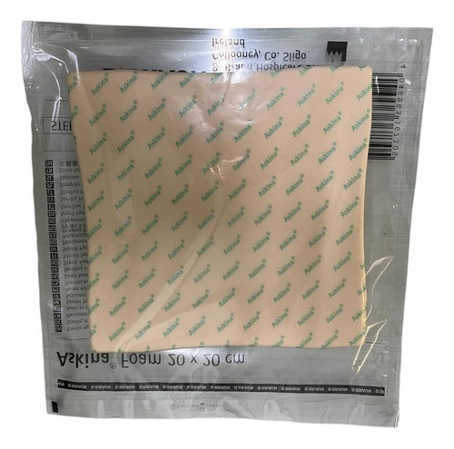 Apósito Esteril De Espuma Hidrofila Askina Foam 20x20 Beige