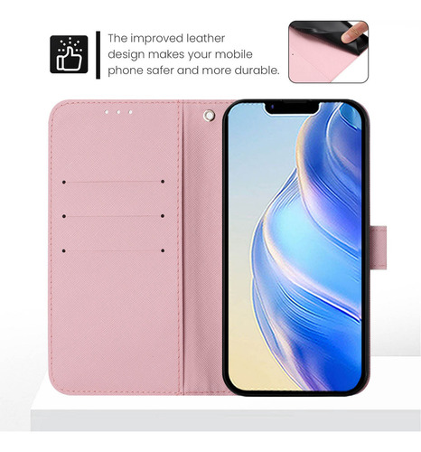 Funda Tipo Cartera De Piel A Prueba De Golpes Para Teléfono Inteligente Huawei P Ch0517