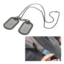 Comprar Collar Con Placas De Identificación Acero Inoxidable