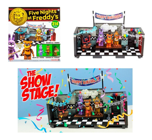 Show Stage Five Nights At Freddys Set Construcción Original (Usado)