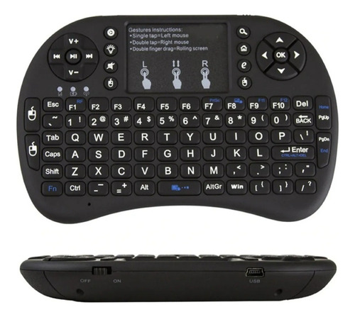 Mini Teclado Español Inalambrico Bluetooth Iluminado Smart