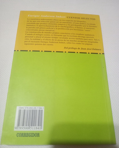Cuentos Selectos -enrique Anderson Imbert (Usado)