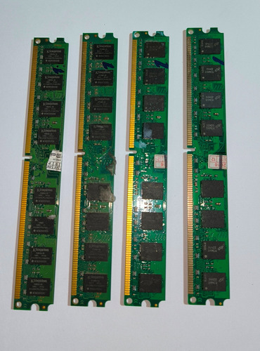 4 Memória Kingston Ddr2 2gb 800mhz Desktop (Usado)