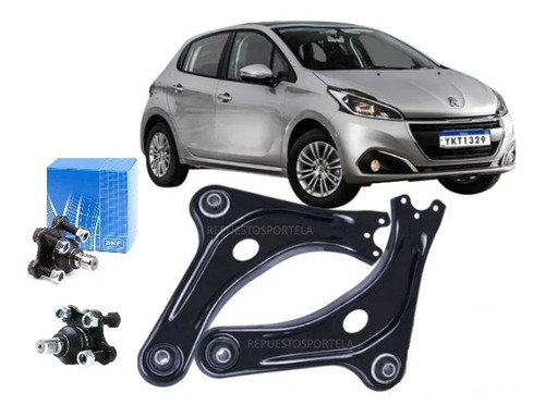 Kit X2 Parrilla De Suspension Completa Peugeot 2008 