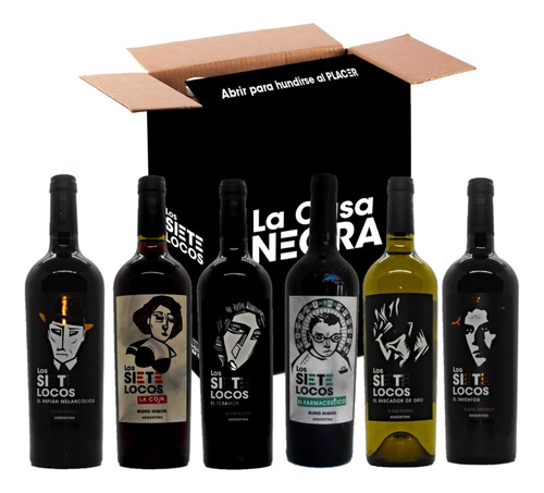 Vinos Los Siete Locos - El Burdel Del Rufián -  Caja Mix X 6