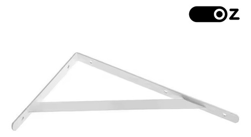 Mão Francesa Reforçada Perfil L 20x12 4un Cantoneira Suporte Oz