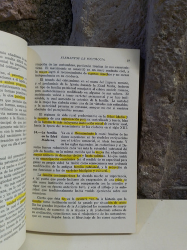 Elementos De Sociología - J.j Nodarse (Usado)