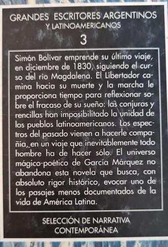 Imagen 2 de 2 de El General En Su Laberinto - Gabriel García Márquez