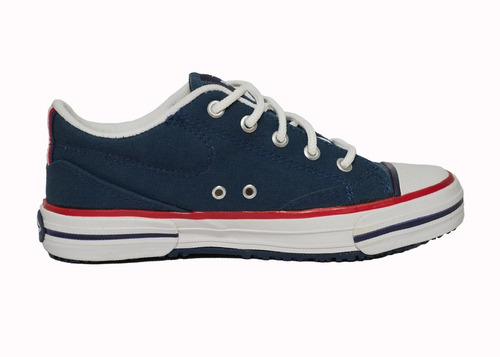Imagen 2 de 6 de Zapatilla Topper Lona Nova Low Clasica Roja Reforzada 83303