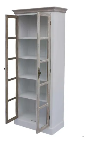 Vitrina Clasica Cuerpo Completo Blanco Cubierta Albayalde