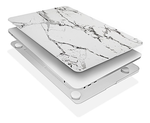 . Funda Techprotectus Para Macbook Pro 13 M1 M2 Marmol