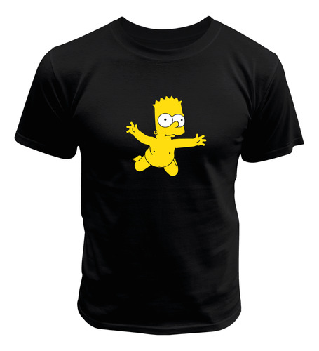 Camiseta Bart Simpson Nevermind Nirvana