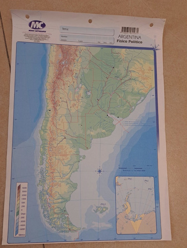 Mapa Fisico Politico De Argentina Nro 5