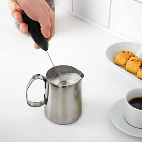 Batidor Leche Para Café Cappucino Espuma A Pila Mango Soft