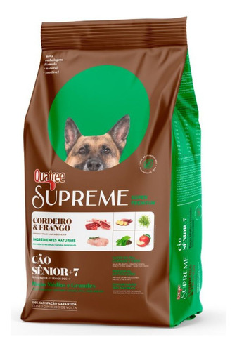 Ração Cachorro Sênior Quatree Supreme Médias E Grandes 15kg