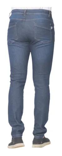 Cal a Jeans Masculina Tradicional Reta Slin Com Elastano