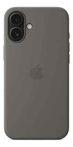 Case Silicone Magsafe Capa iPhone 16 Plus Cinza-pedra